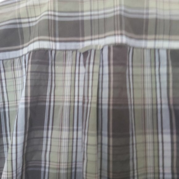 RETREAT | Men's Button Down Casual Shirt Green Plaid Size 15.5 Medium - Picture 8 of 8